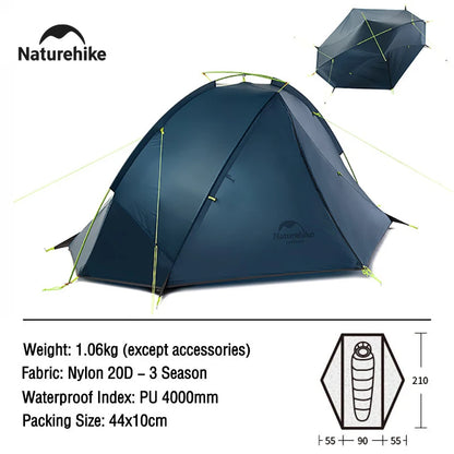 Tente de camping ultralégère Naturehike TAGAR - 4000 mm