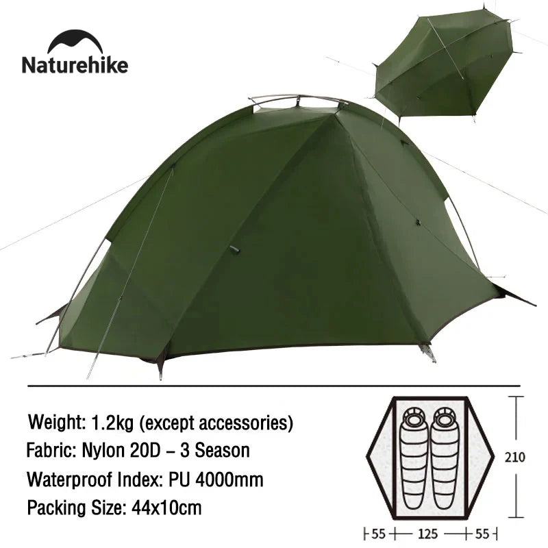 Tente de camping ultralégère Naturehike TAGAR - 4000 mm