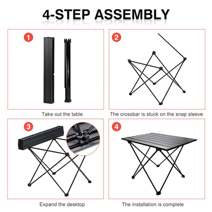 PACOONE Foldable Camping Table